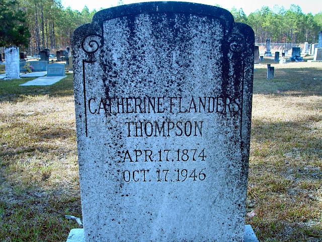 DSC01968.JPG - headstone of Catherine Flanders Thompson