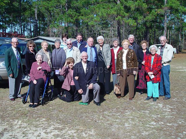 DSC01950.JPG - some of the congregation of Ebenezer Methodist Church; Rev. Thompson and his wife are kneeling; picture taken on November 19, 2006