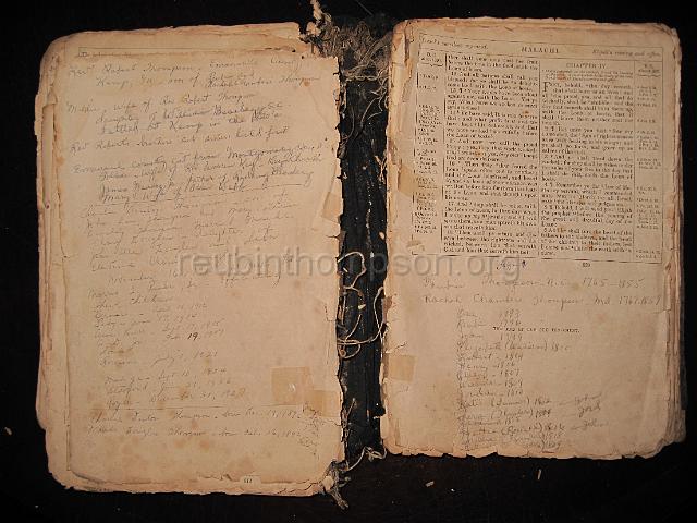 reubinthompson_org_50.jpg - Another view of the John N. Thompson family bible.