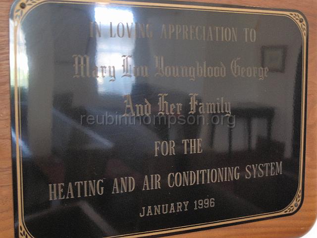 reubinthompson_org_58.jpg - Some of the memorial dedication plaques located in the church.