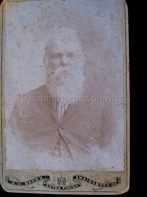 reubinthompson_org_90.jpg - Captain Alexander Chestnut Flanders; he enlisted in Company H of the 48th Georgia Regiment, Confederate States Army He was wounded at Spotsylvania, Va. May 14, 1864 and surrendered with his unit at Appomattox, Va. April 9, 1865.