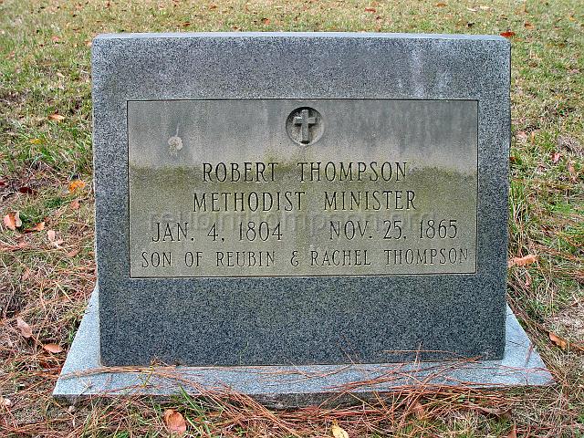 DSC01914.JPG - headstone marker of Reverend Robert Thompson