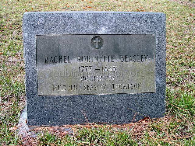 DSC01917.JPG - headstone of Rachel Robinette Beasley